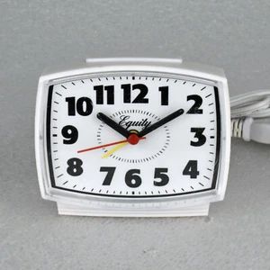 Equity by La Crosse 33100 Electric Silent Sweep Analog Alarm Clock - White - Picture 1 of 4