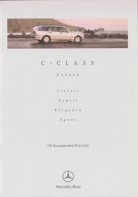 Price List Mercedes UK C-Class Estate W202 08-99 - Imagen 1 de 2