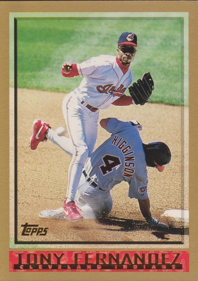 1998 Topps Tony Fernandez #58 Cleveland Indians Baseball - Image 1 of 1