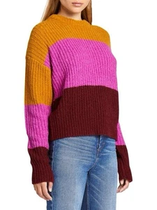 NWT A.L.C. Robertson Colorblock Sweater In MISO PINK Size S $325 - Picture 1 of 9