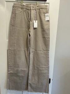 Good American NWT GOOD EASE RELAXED White JEANS Women Size 2/26 Mid-Rise - Picture 1 of 6