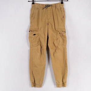 Pantaloni Wrangler ragazzo 12 SLIM marrone marrone marrone twill jogger tasche cargo pull on casual - Foto 1 di 7