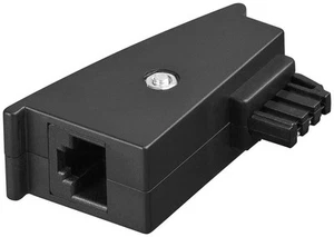 TAE Adapter ; TEL ADAP TAE-F/8P2C BLACK PIN 1/8 - Bild 1 von 2