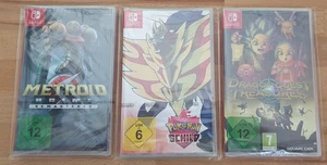 Neue Nintendo Switch Spiele - Metroid Prime, Pokemon Schild und Dragon Quest NEU - Bild 1 von 2