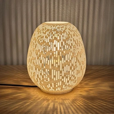 "Lámpara VALERIE - Lámpara de sombra ambiental impresa en 3D ~ 9,25"" de alto, colores personalizados" Foto 1 de 4