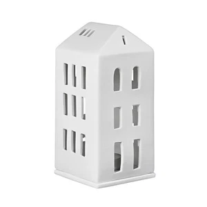 Räder Lichthaus Walmdach Windlicht Kerzenhalter Teelichthalter Porzellan,B-Ware - Bild 1 von 6