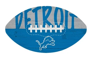 Detroit Lions 12" Football Shaped Sign - Picture 1 of 1