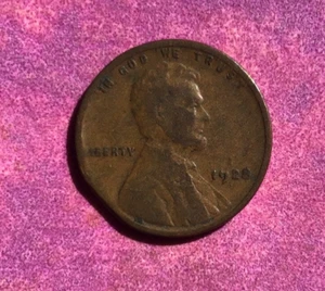 1928P LINCOLN CENT CLIPPED PLANCHET ERROR - Picture 1 of 6