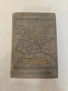 Bible Dictionary Teachers Edition William Smith 1884 Illustrated Hardcover - Picture 1 of 12