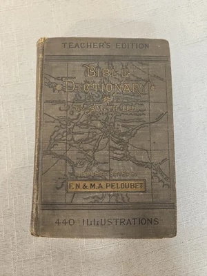 Bible Dictionary Teachers Edition William Smith 1884 Illustrated Hardcover  - Image 1 of 4