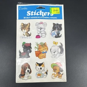 Pegatinas vintage Eureka 36 para mascotas perros cachorros cachorros gatos gatito’s pegatina - Imagen 1 de 13
