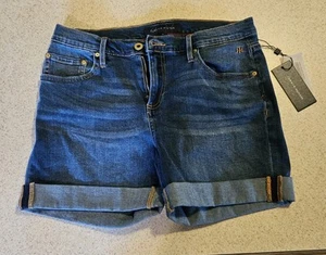 Tommy Hilfiger NWT Jean Shorts Size 6 Cuffed - Picture 1 of 11