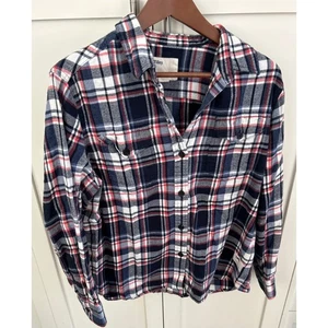 Tilley Fall Flannel Shirt Plaid Button Up Long Sleeve Outdoor Casual Large - Picture 1 of 3