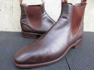 R.M. Williams Craftsman Comfort Leather Boots Men Brown Australia UK 9 G | US 10 - Picture 1 of 10