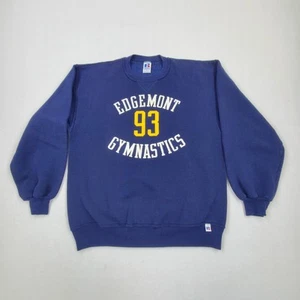 Vintage 90s Russell Gymnastics Graphic Crewneck Sweatshirt Mens Sz L Made in USA - Picture 1 of 14