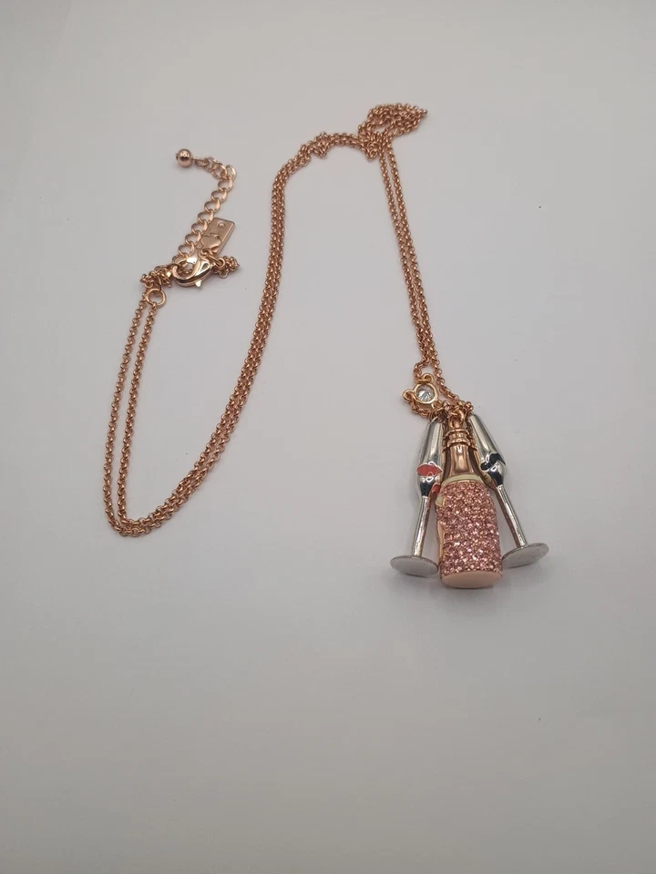 Kate Spade Time For A Celebration 香槟项链 玫瑰金 — 第 1/4 张图片