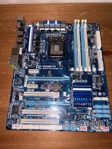 Motherboard and CPU Gigabyte GA-P55-USB3 Fast Free Shipping - Picture 1 of 7