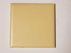 Vintage 1 AO American Olean Keramikfliese Golden Harvest gelb flach matt 4 1/4 Neu aus altem Lagerbestand - Bild 1 von 3