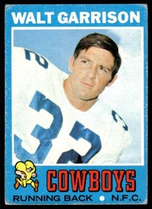 1971 TOPPS WALT GARRISON RC DALLAS COWBOYS #8D