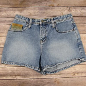 Pantalones cortos de jean de tiro alto Cato 10 ligeramente desgastados - Imagen 1 de 5