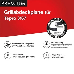 Premium Grill Abdeckhaube für Tepro 3167 - Bild 1 von 8
