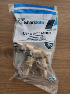 SharkBite 3/4-in PEX Crimp x 3/4-in MNPT Brass Male Adapter (4-Pack) - Picture 1 of 1
