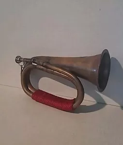 VINTAGE WWII INDIAN BRASS & COPPER BUGLE - Picture 1 of 8