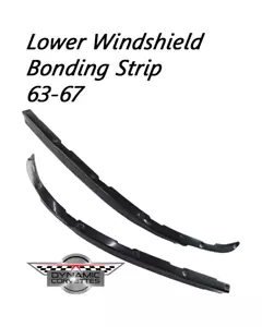 1963-1967 - Corvette Windshield Bonding Strips - Pair - Custom Fiberglass - Picture 1 of 13