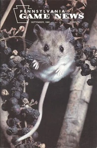Pennsylvania Game News Septiembre 1980 Portada por Karl Maslowski Ratón Pies Blancas - Imagen 1 de 3