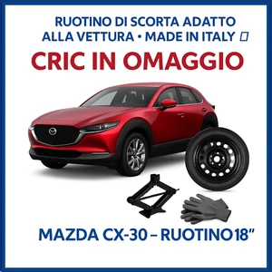 Ruotino Di Scorta 5Fori Misura Ruota Da 18 Mazda Cx-30 Con Kit Cric Crick Guanti - Bild 1 von 9