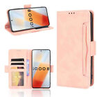 Étui porte-carte portefeuille en cuir pour Vivo V20 V21E iQOO 8 7 Y20 Y52 X50