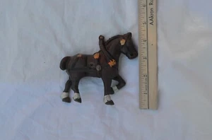 Solitaire Cast Iron Horse 4 x 5 inches - Picture 1 of 4
