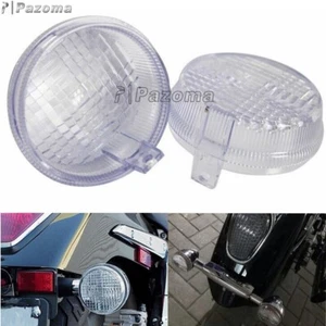 Cubierta de lente de luz de señal de giro transparente 2 piezas para Kawasaki Vulcan 1600 Classic/Nomad - Imagen 1 de 12