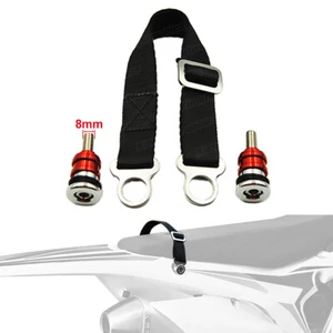 Motorcycle Rear Strap Belt for CRF DRZ400 RMZ KX250 Dirtbike Off Road Red - Picture 1 of 7