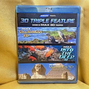 Samsung IMAX Blu-ray 3D Triple Feature Galapagos, Into the Deep, Mummies - Imagen 1 de 4