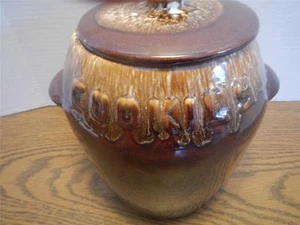 VTG McCoy 1960s Kathy Kale Brown Drip Cookie Jar w/Lid EUC - Picture 1 of 1