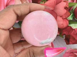 Pink Opal Sphere - 1.8" Pink Opal Crystal Ball - Pretty Pink Opal Sphere Ball - - Picture 1 of 6