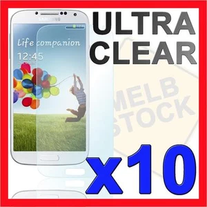 10x Ultra Clear Screen Protector Film Skin Case for Samsung Galaxy S4 SIV i9500 - Picture 1 of 4