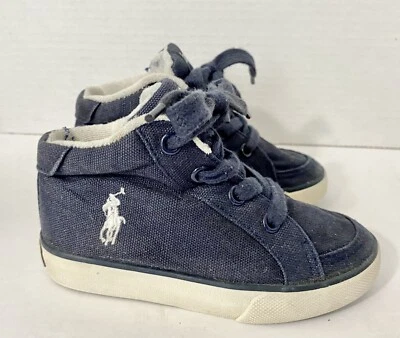 Ralph Lauren Polo Niño Tenis Azul Brisbane Zapatos 8 (S4) Foto 1 de 4