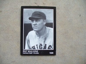 Vintage 1991 The Sporting News Baseball Card Pat Malone Chicago Cubs Altoona Pa