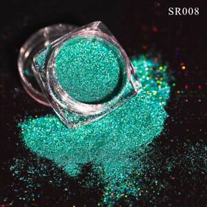 Holographic Nail Art Laser Glitter Powder Dust UV Gel Acrylic Sequins Manicure