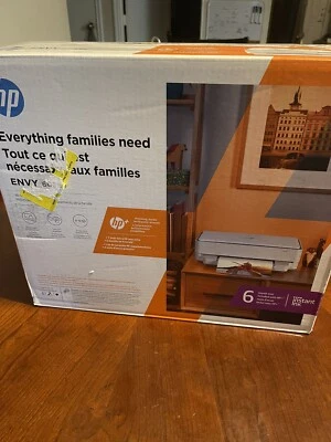 HP ENVY 6055e All-in-One Wireless Color Printer, Open Box, Tested See Pics - Image 1 of 4