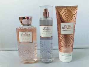 Bath & Body Works PURE WONDER Body Cream, Body Mist, Shower Gel, Set 3 - Picture 1 of 2