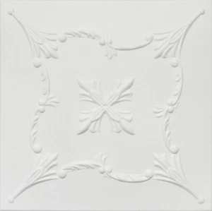 Home Decor, Ceiling Tiles, Glue Up, Foam,20"x20", R38W 8pcs Bundle Plain White - Picture 1 of 1