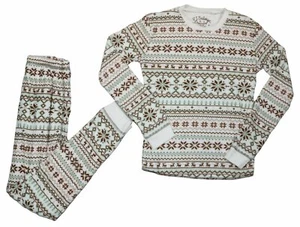PJ Salvage Children's Winter Fairisle Print 2-Piece Set Fleece Pajamas NWT - Picture 1 of 2