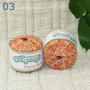 Sale New Lot of 2 ballsx50g High-quality Nylon Ladder Track Knitting Yarn Orange - Picture 1 of 8