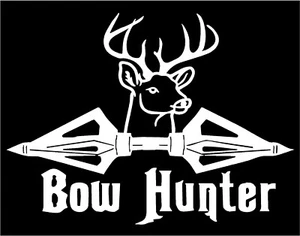 Bow Hunter Vinyl Decal Deer Hunting Sticker Archery Buck car truck graphic - Picture 1 of 1
