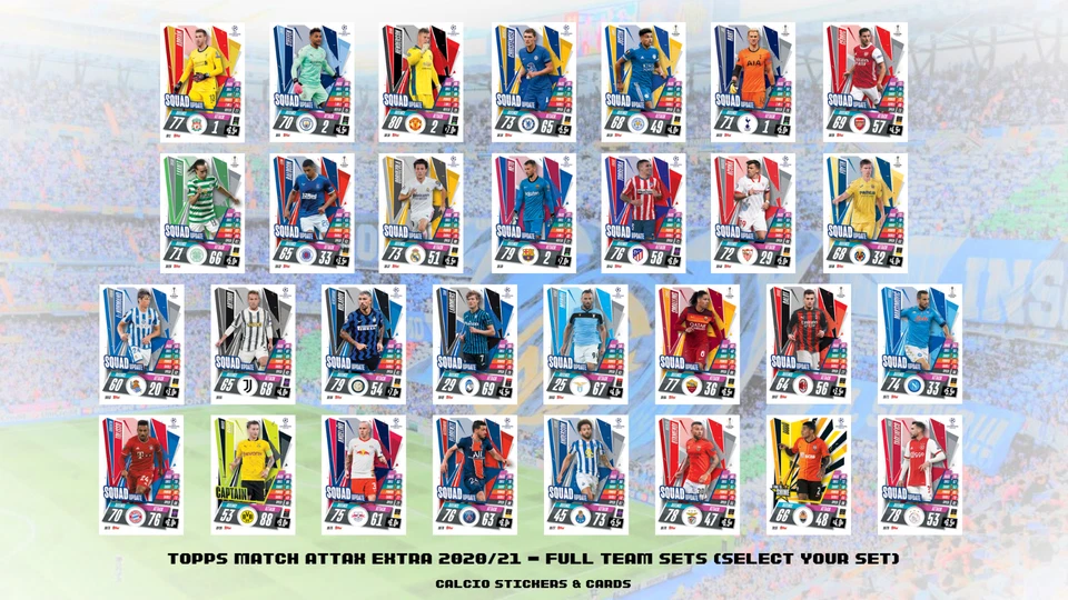 Topps Match Attax Extra 2020/21 2021 - Full Team Base Foil Sets Select Your Set - Image 1 of 1