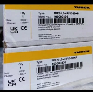 1 PCS TBEN-L5-4RFID-8DXP 100000836 PLC Module ALL NEW IN BOX #F7 - Bild 1 von 4