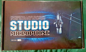 Microfono da Studio Registrazione Floureon BM-100FX con Supporto Cavi Schiuma Parabrezza - Foto 1 di 10
